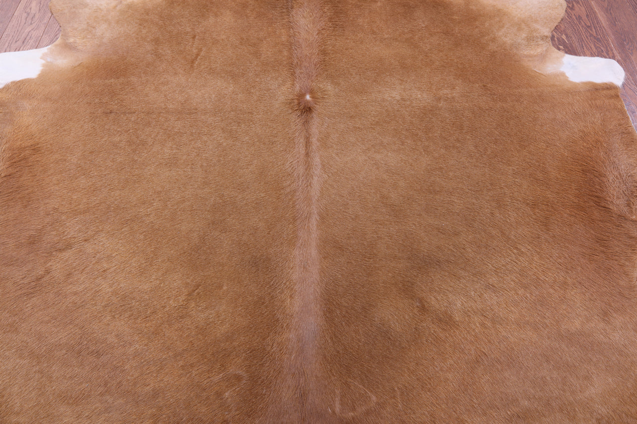 Brown Natural Cowhide Rug - XX-Large 8' 8"H x 7' 3"W