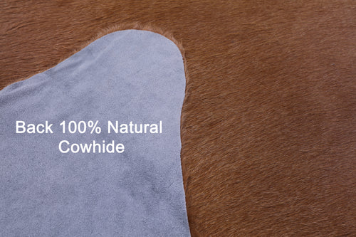 Brown Natural Cowhide Rug - XX-Large 8' 8