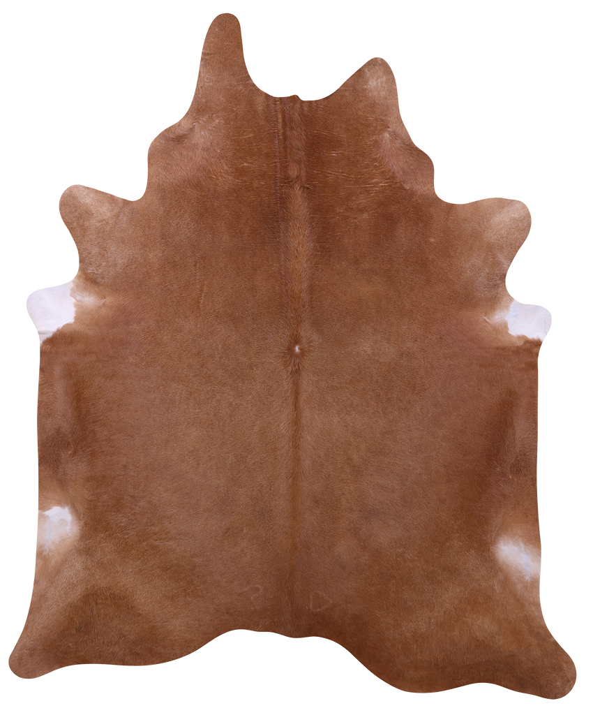 Brown Natural Cowhide Rug - XX-Large 8' 8"H x 7' 3"W