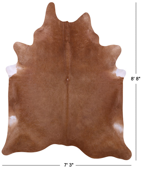 Brown Natural Cowhide Rug - XX-Large 8' 8
