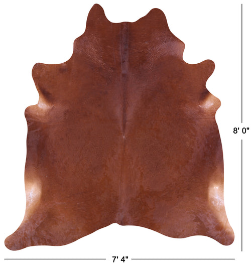 Brown Natural Cowhide Rug - XX-Large 8' 0