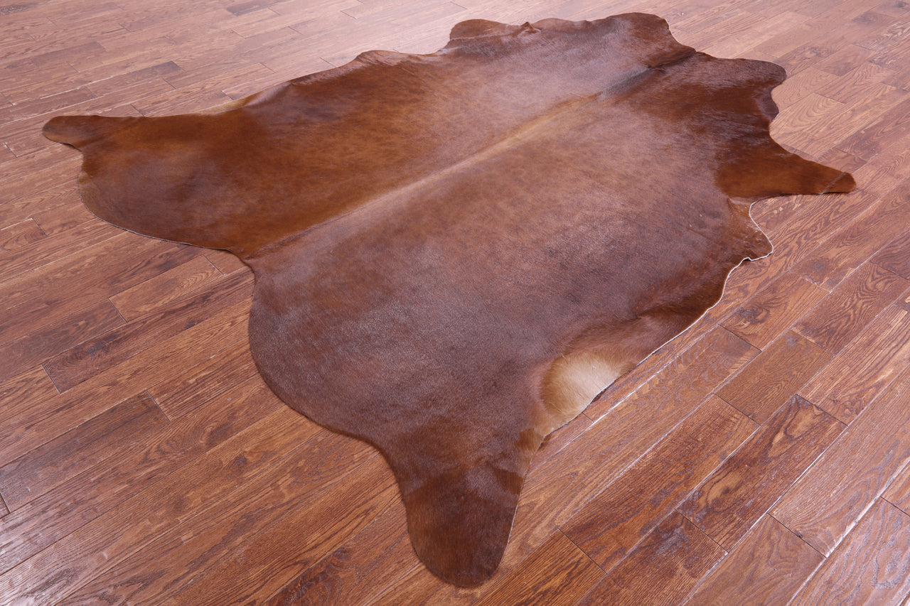 Brown Natural Cowhide Rug - XX-Large 8' 5"H x 7' 8"W