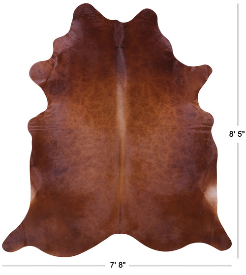 Brown Natural Cowhide Rug - XX-Large 8' 5