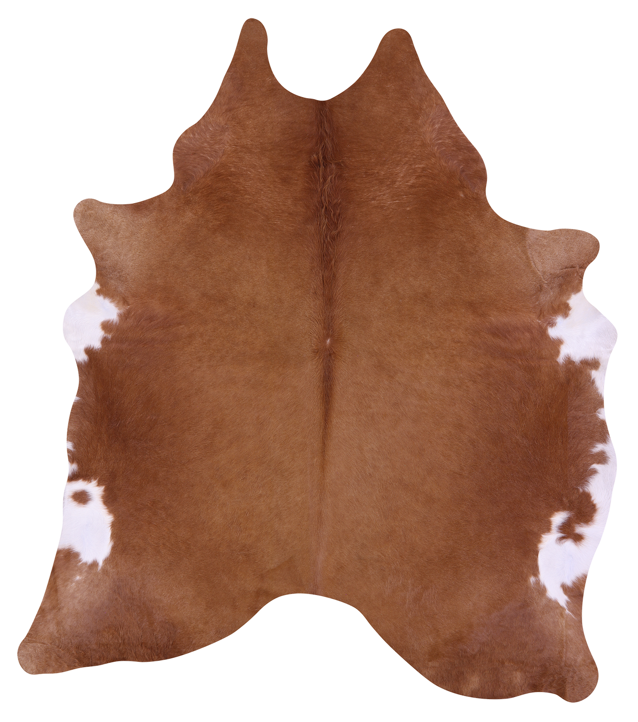 Brown Natural Cowhide Rug - XX-Large 8' 7"H x 7' 7"W