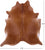 Brown Natural Cowhide Rug - XX-Large 8' 2"H x 7' 5"W