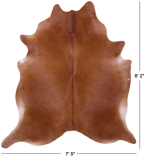 Brown Natural Cowhide Rug - XX-Large 8' 2