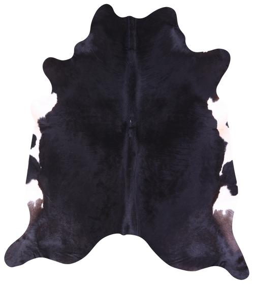 Black Natural Cowhide Rug - XX-Large 8' 3