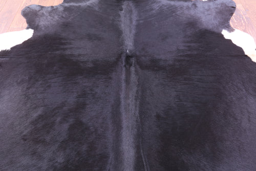 Black Natural Cowhide Rug - XX-Large 8' 3