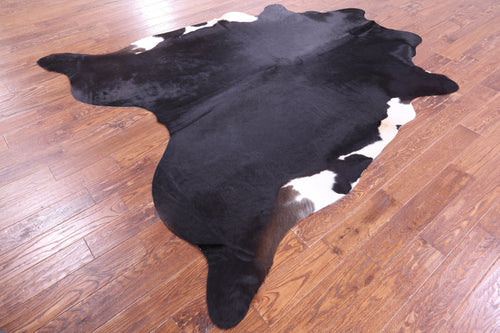 Black Natural Cowhide Rug - XX-Large 8' 3