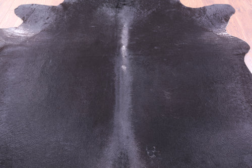 Black Natural Cowhide Rug - XX-Large 8' 7