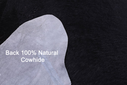 Black Natural Cowhide Rug - XX-Large 8' 7