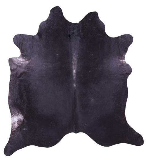 Black Natural Cowhide Rug - XX-Large 8' 7