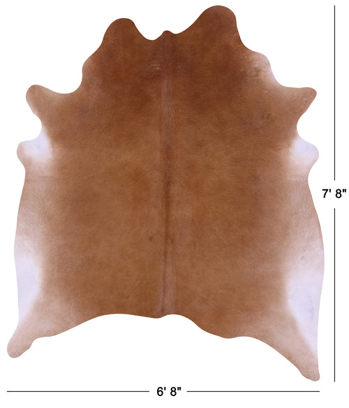 Brown Natural Cowhide Rug - XX-Large 7' 8