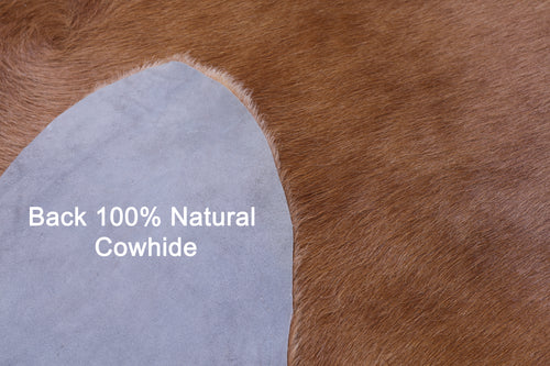 Brown Natural Cowhide Rug - XX-Large 8' 4
