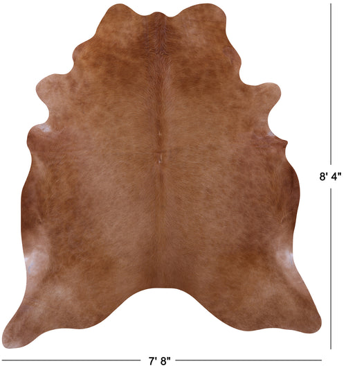 Brown Natural Cowhide Rug - XX-Large 8' 4