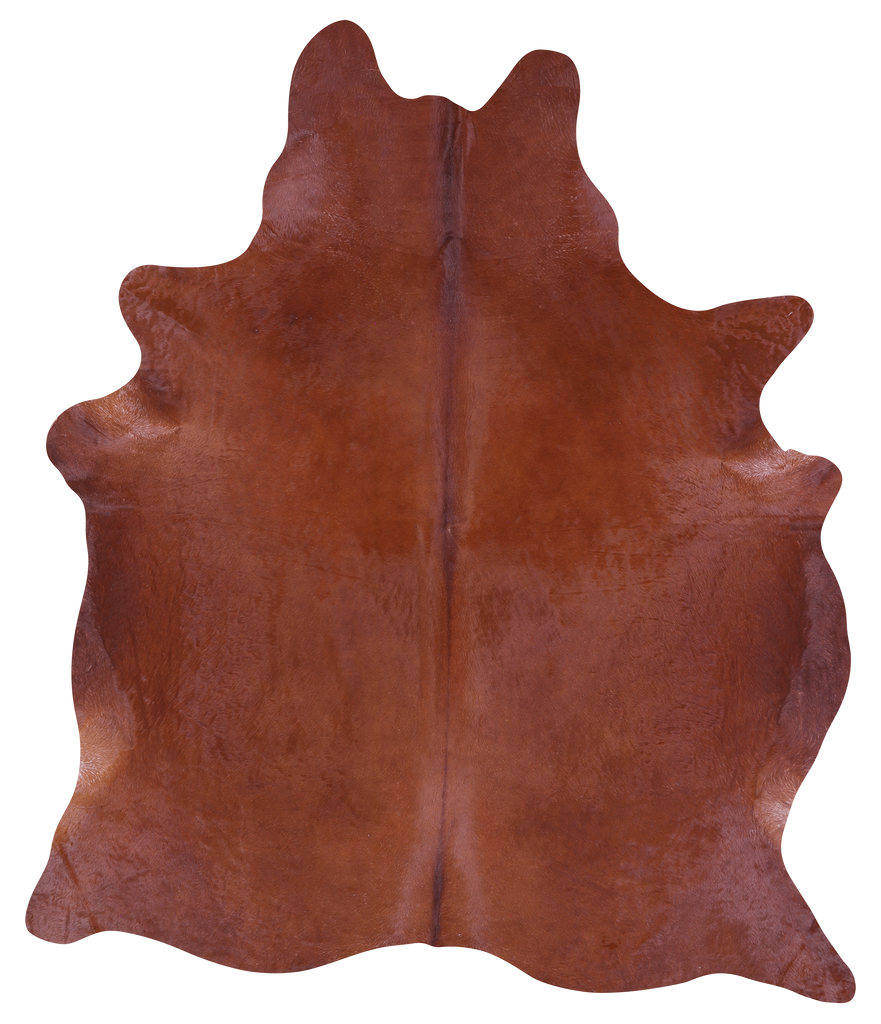 Brown Natural Cowhide Rug - XX-Large 8' 0"H x 7' 0"W