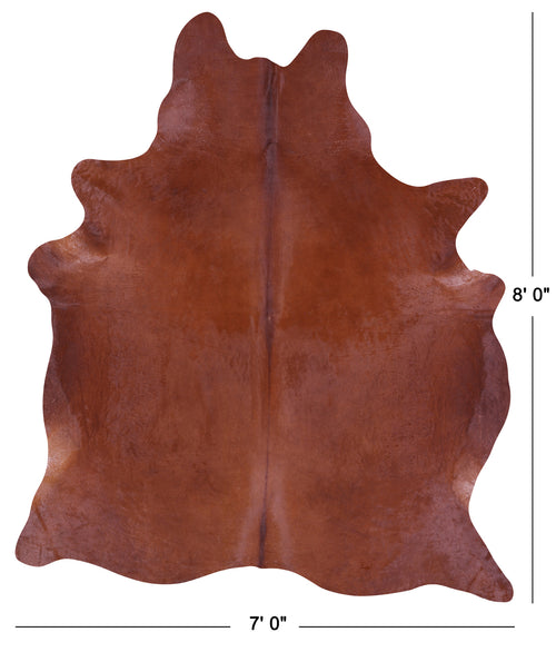 Brown Natural Cowhide Rug - XX-Large 8' 0
