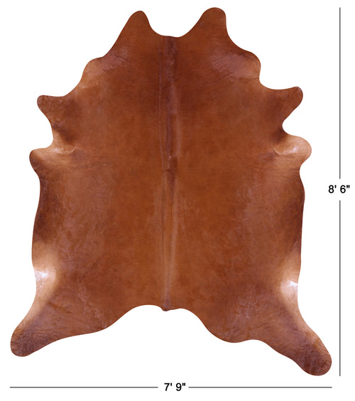 Brown Natural Cowhide Rug - XX-Large 8' 6