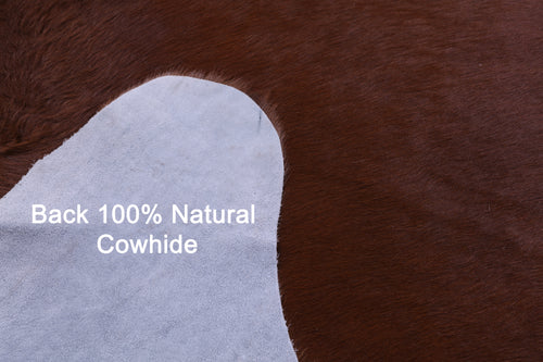 Brown Natural Cowhide Rug - XX-Large 7' 9
