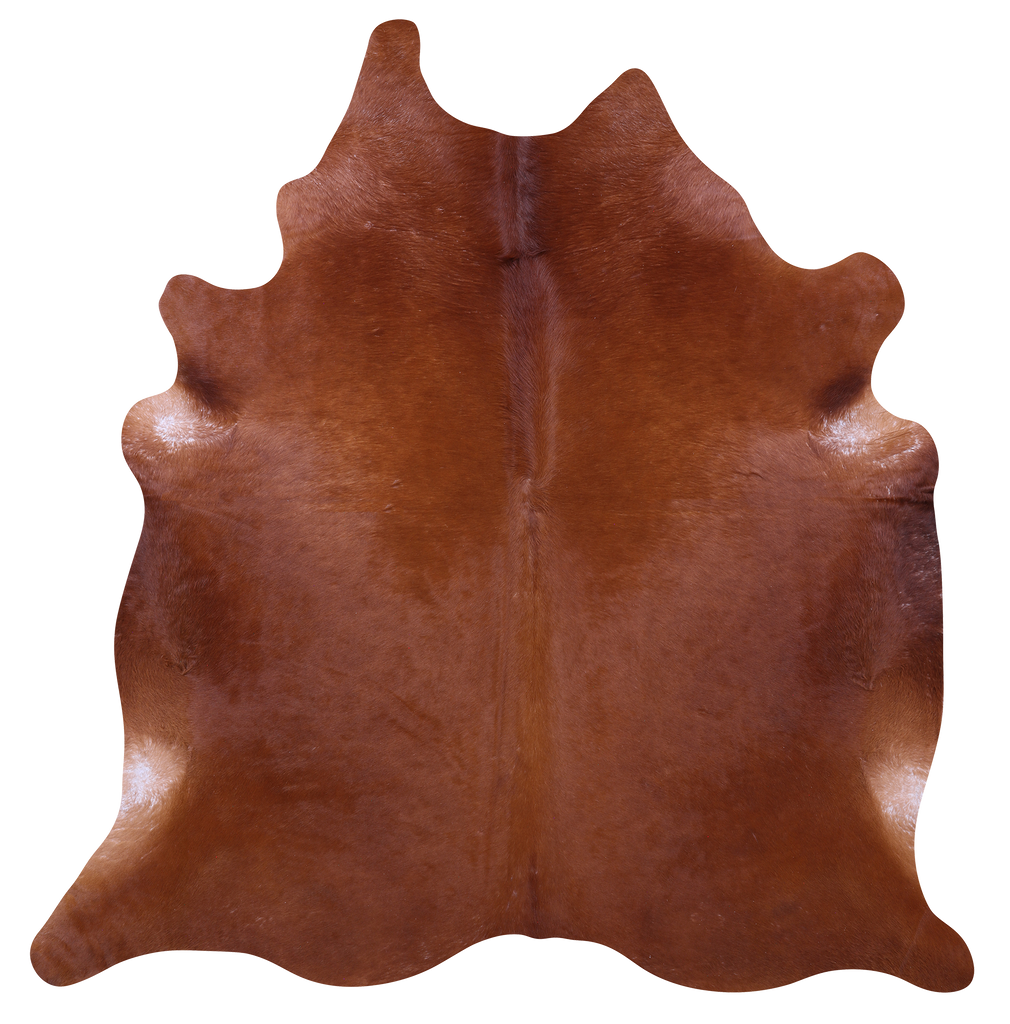 Brown Natural Cowhide Rug - XX-Large 7' 9"H x 7' 6"W