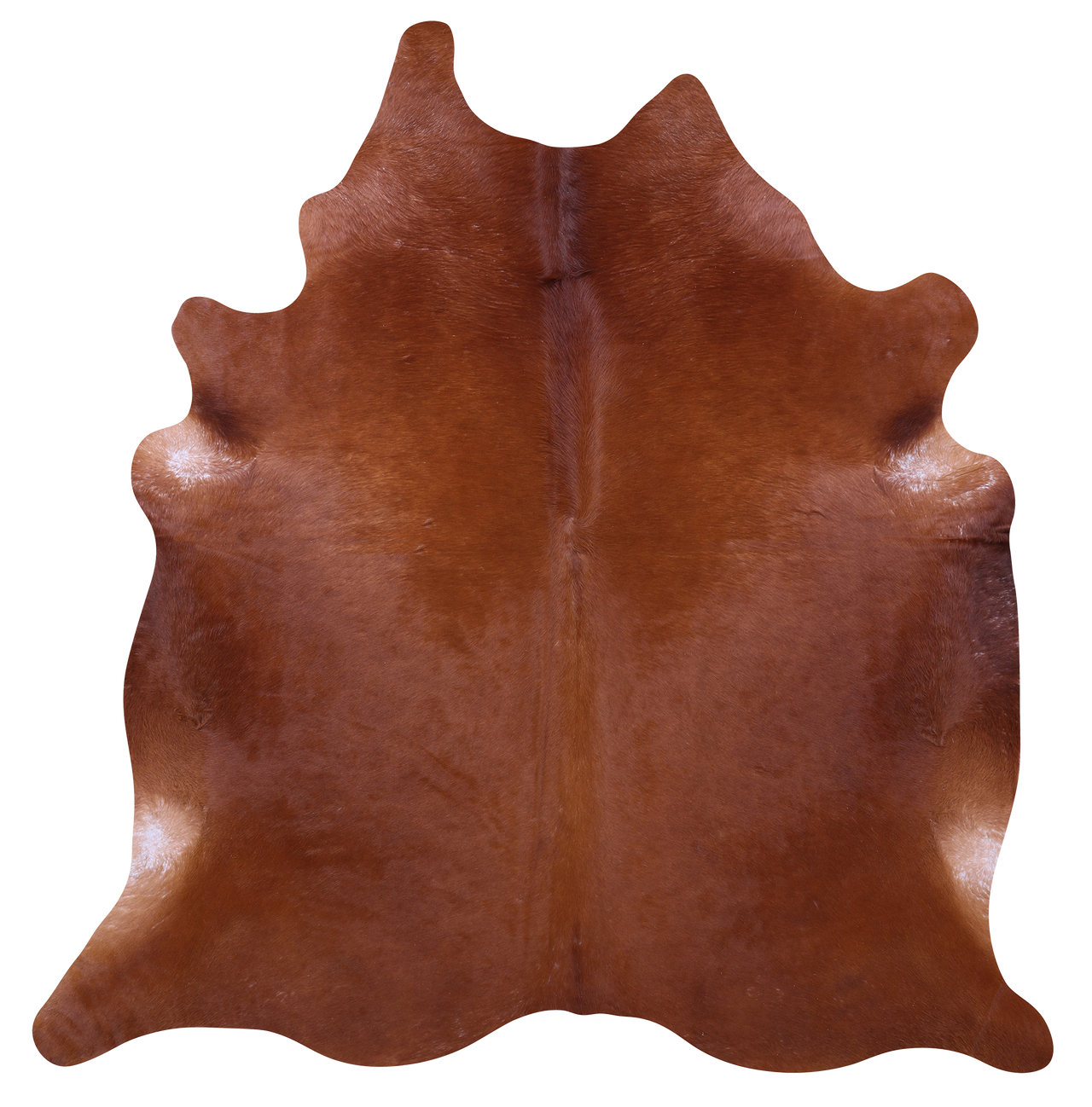 Brown Natural Cowhide Rug - XX-Large 7' 9"H x 7' 6"W