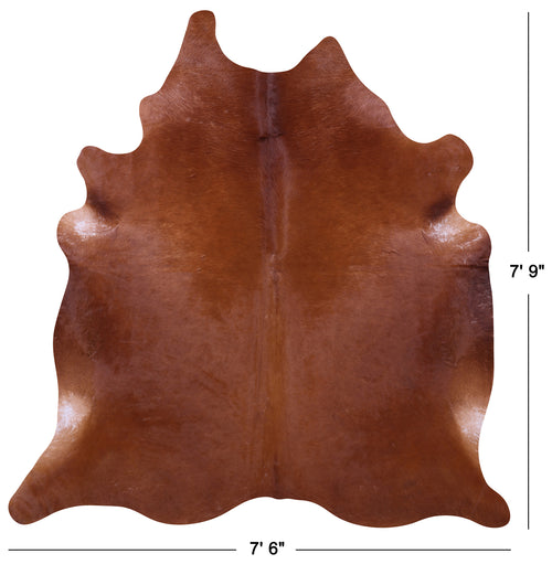 Brown Natural Cowhide Rug - XX-Large 7' 9