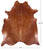 Brown Natural Cowhide Rug - XX-Large 8' 10"H x 7' 3"W