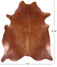 Thumbnail for Brown Natural Cowhide Rug - XX-Large 8' 10