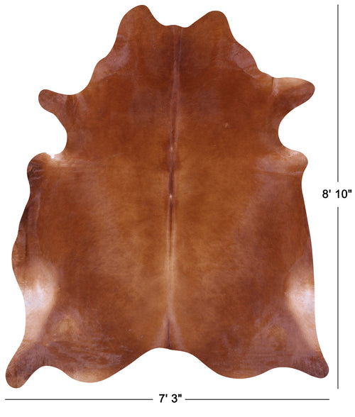 Brown Natural Cowhide Rug - XX-Large 8' 10
