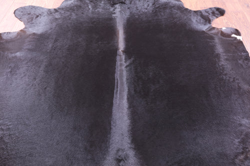 Black Natural Cowhide Rug - XX-Large 7' 8