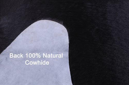 Black Natural Cowhide Rug - XX-Large 7' 8
