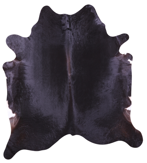 Black Natural Cowhide Rug - XX-Large 7' 8