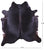 Black Natural Cowhide Rug - XX-Large 7' 8"H x 7' 2"W
