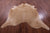 Light Brown Natural Cowhide Rug - X-Large 7' 6"H x 6' 8"W