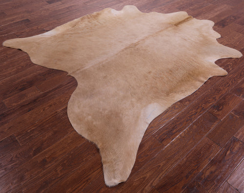 Light Brown Natural Cowhide Rug - X-Large 7' 6