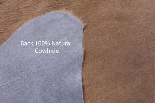 Light Brown Natural Cowhide Rug - X-Large 7' 6