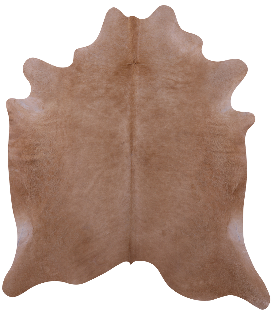 Light Brown Natural Cowhide Rug - X-Large 7' 6"H x 6' 8"W