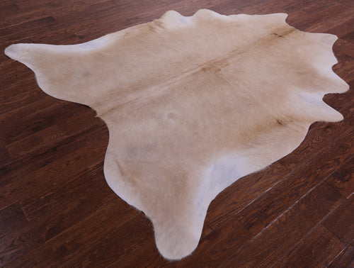 Beige Natural Cowhide Rug - X-Large 7' 3