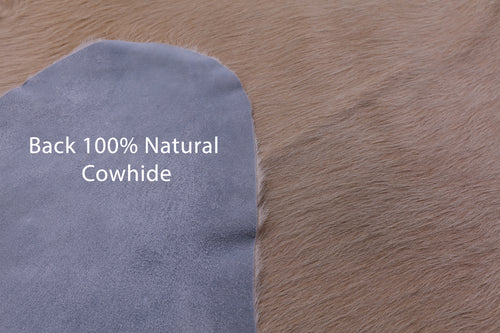 Beige Natural Cowhide Rug - X-Large 7' 3