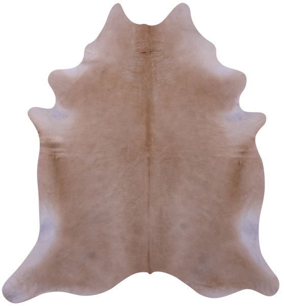 Beige Natural Cowhide Rug - X-Large 7' 3"H x 6' 7"W