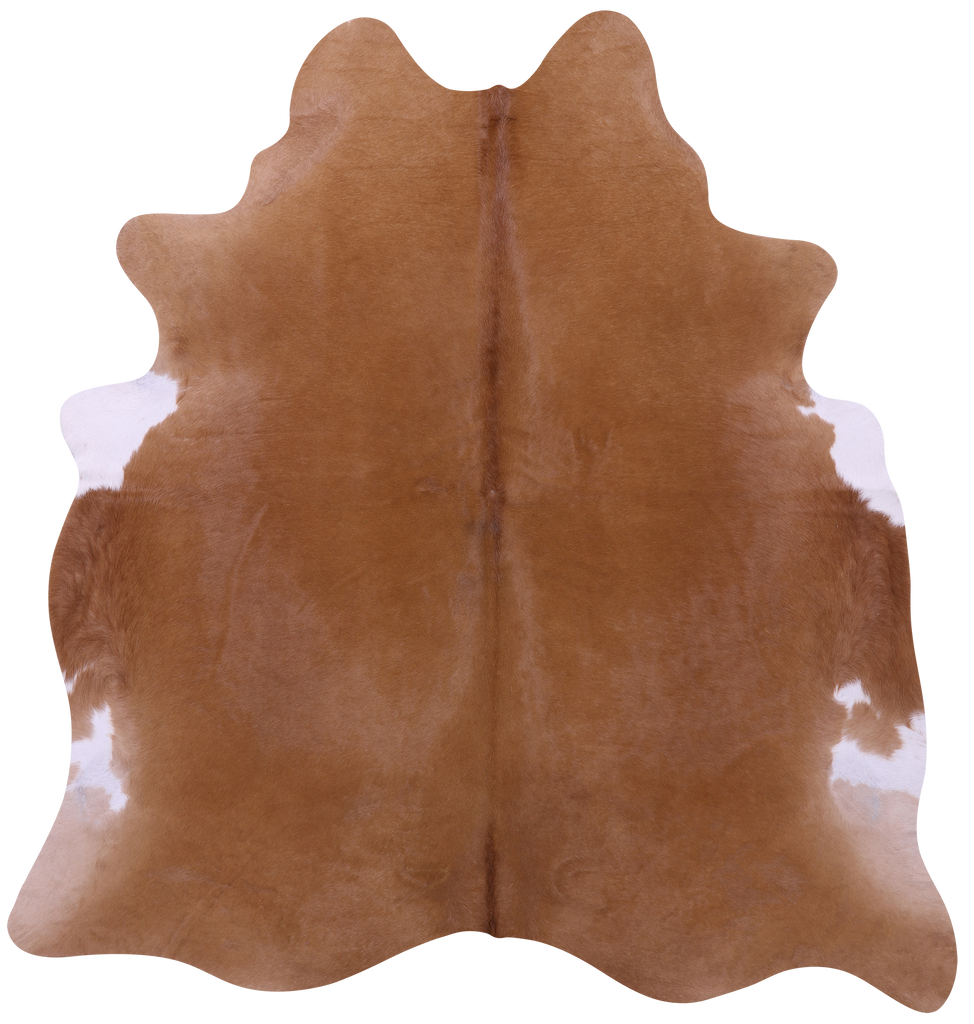 Brown Natural Cowhide Rug - X-Large 7' 0"H x 6' 5"W