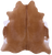 Brown Natural Cowhide Rug - X-Large 7' 0"H x 6' 5"W