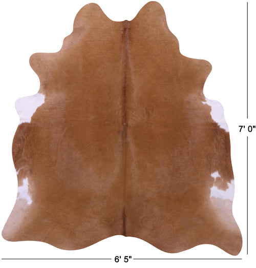 Brown Natural Cowhide Rug - X-Large 7' 0