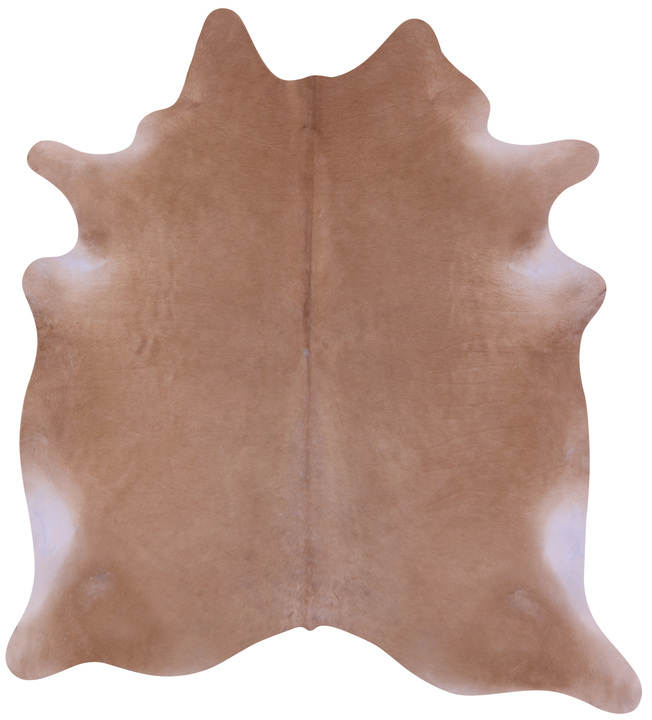 Light Brown Natural Cowhide Rug - X-Large 7' 0"H x 6' 7"W