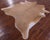 Light Brown Natural Cowhide Rug - X-Large 7' 0"H x 6' 7"W