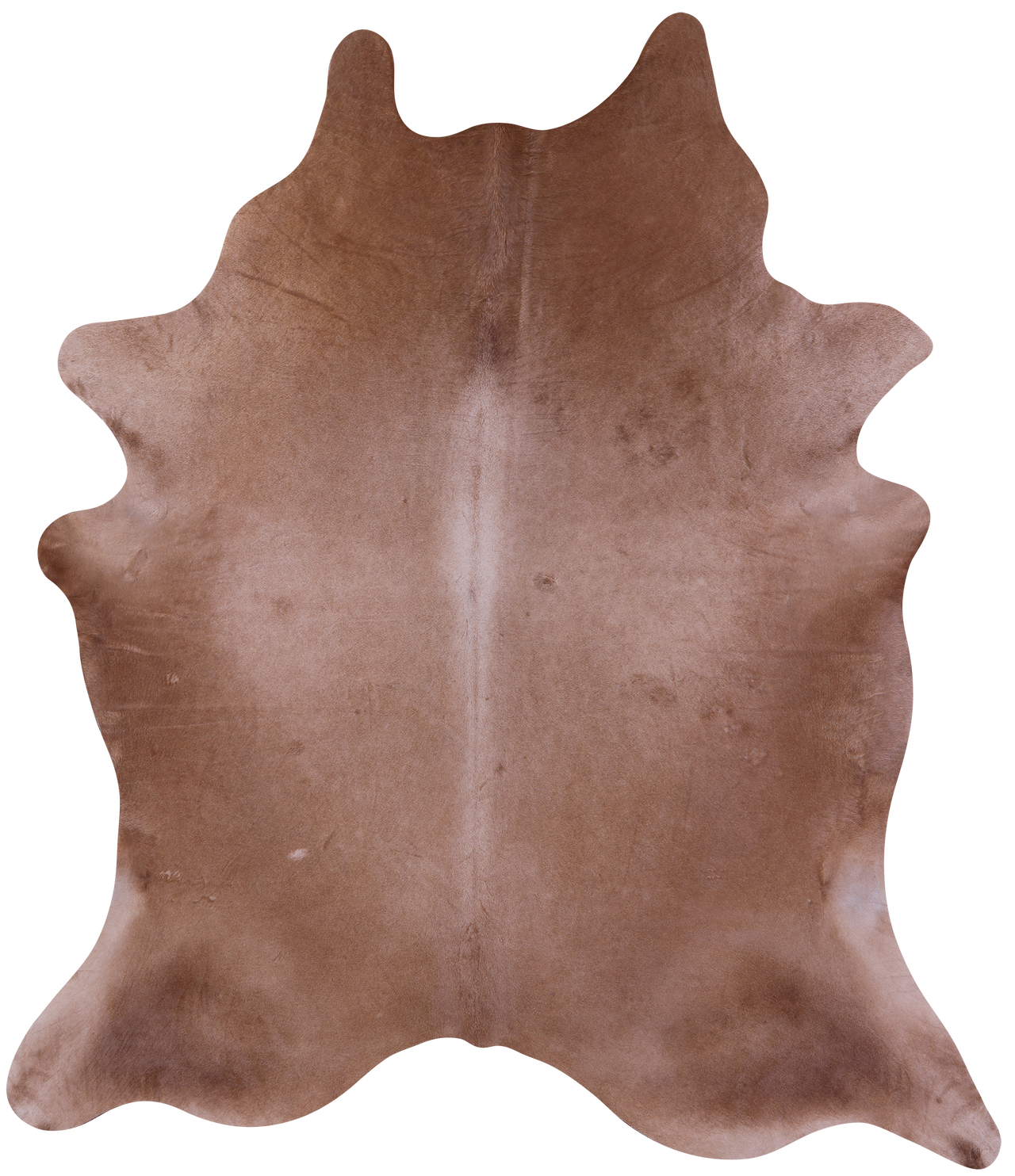 Light Brown Natural Cowhide Rug - XX-Large 8' 1"H x 7' 1"W