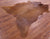 Brown Natural Cowhide Rug - X-Large 7' 1"H x 6' 7"W