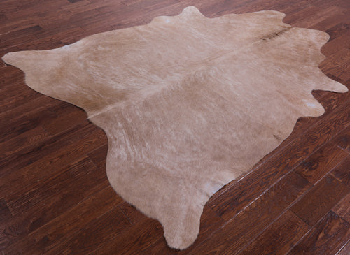 Light Brown Natural Cowhide Rug - XX-Large 7' 10