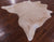 Beige Natural Cowhide Rug - Large 6' 8"H x 7' 0"W