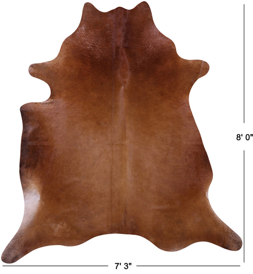 Brown Natural Cowhide Rug - XX-Large 8' 0